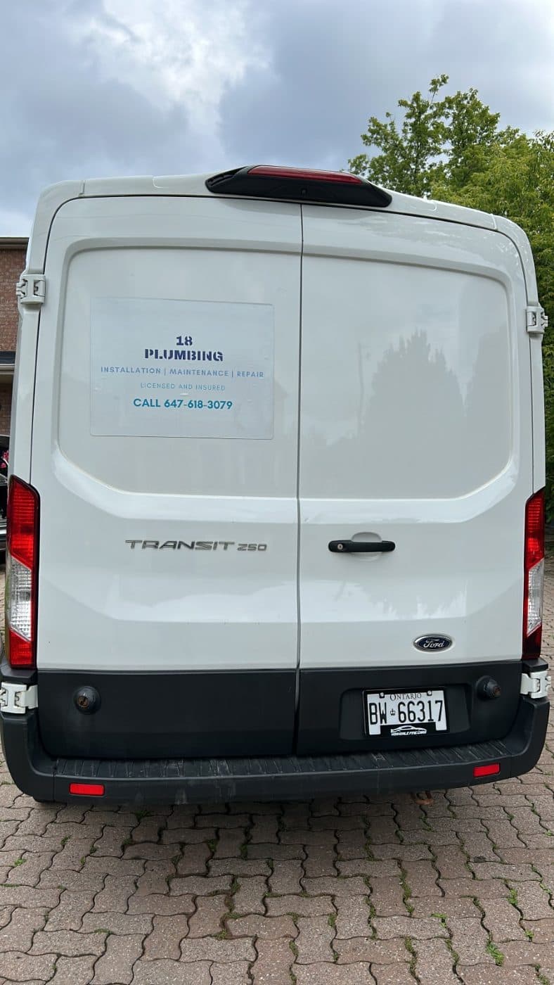 The 18 Plumbing van